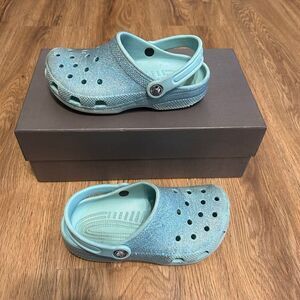 Crocs glittered clogs mules sandals shoes J1